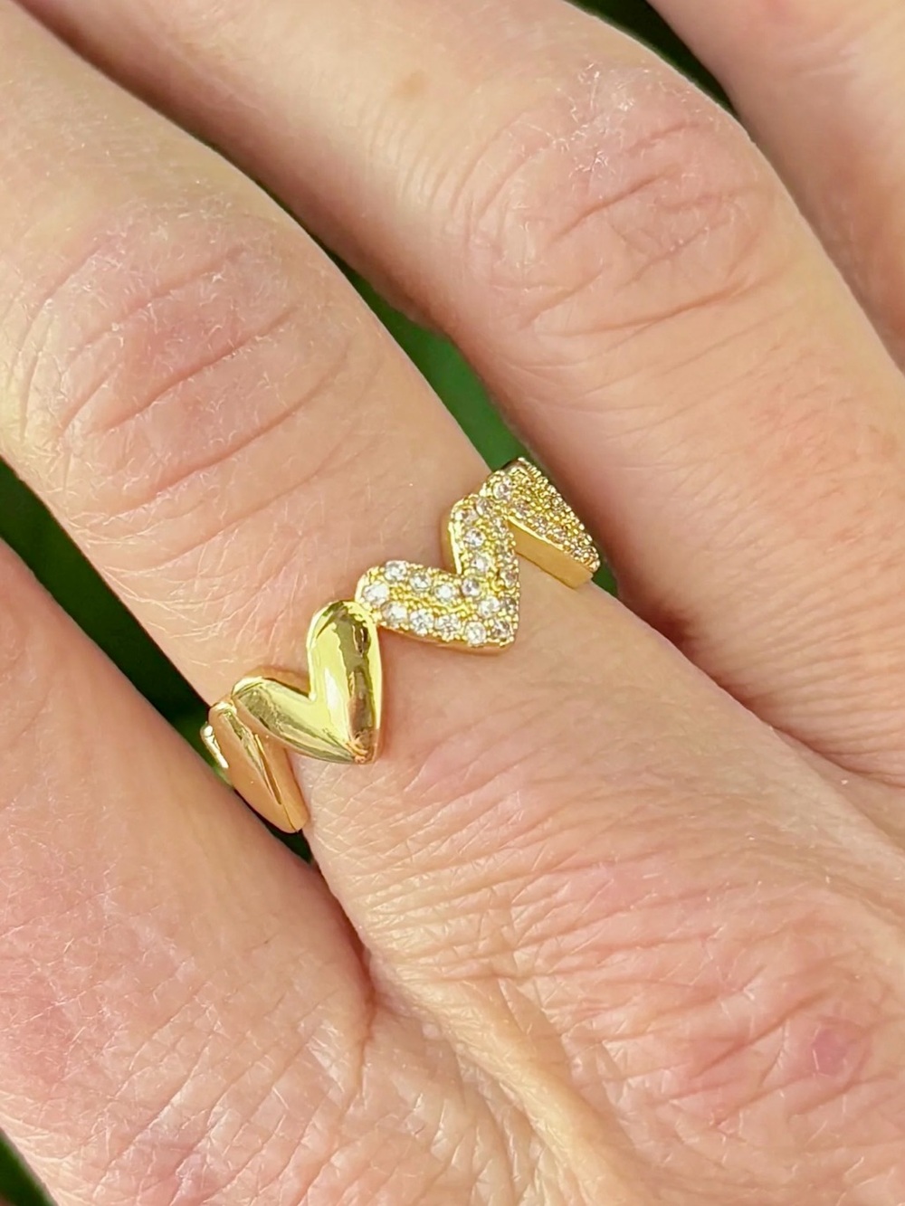 3 for $40 NWOT Adjustable Heart Ring